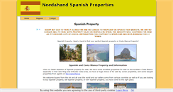 Desktop Screenshot of needahandspanishproperties.com
