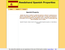 Tablet Screenshot of needahandspanishproperties.com
